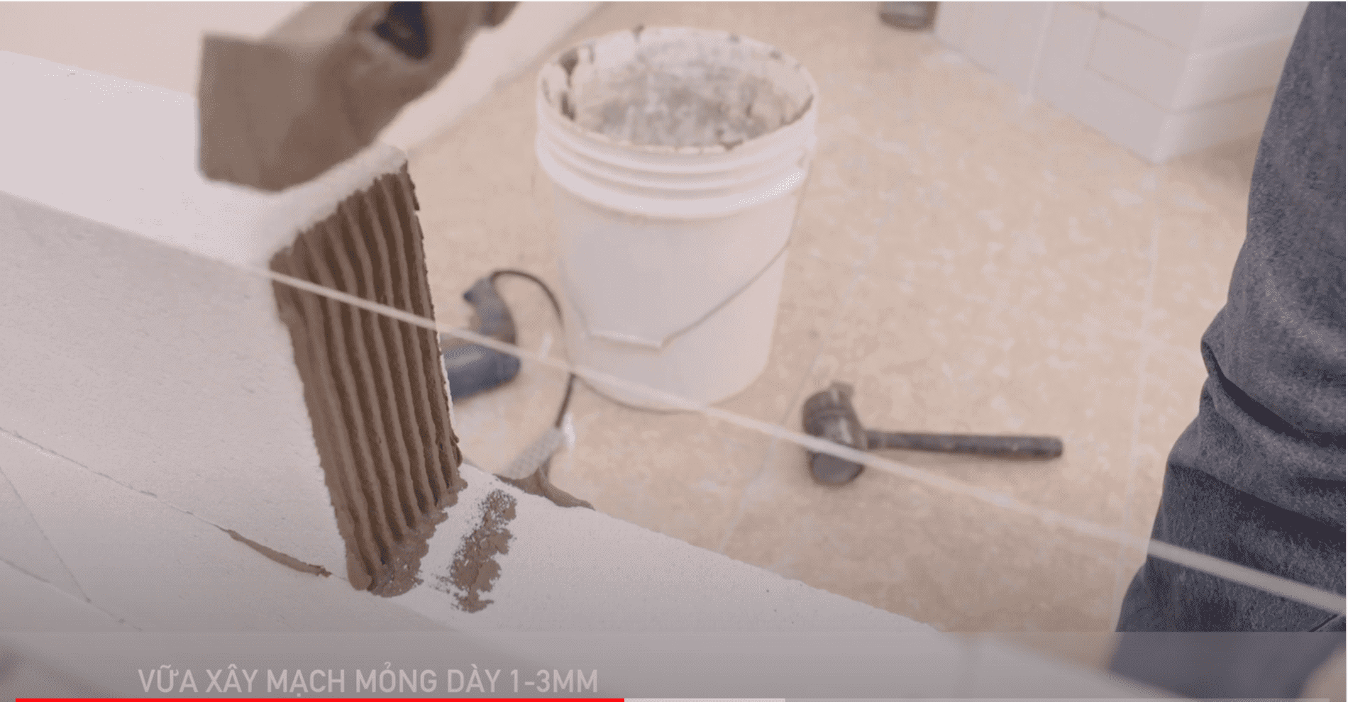 Vữa xây mạch mỏng 1-3 CM