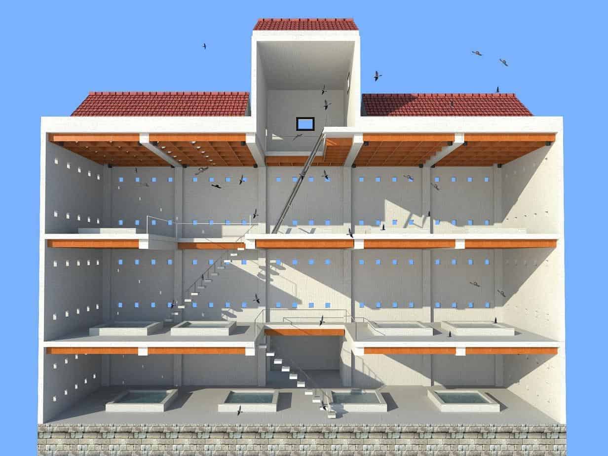 Mô hình lắp ghép tấm lợp