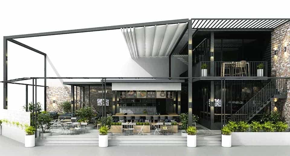 Quán cafe thép tiền chế hiện giờ rất thu hút khách