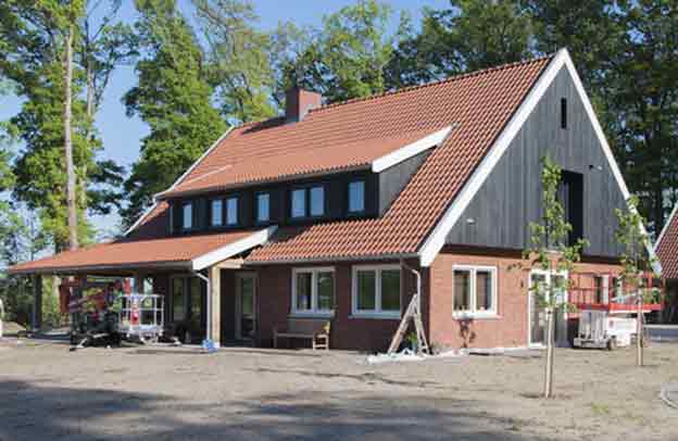 Ngôi nhà hoàn thiện sử dụng toàn bộ tấm ALC